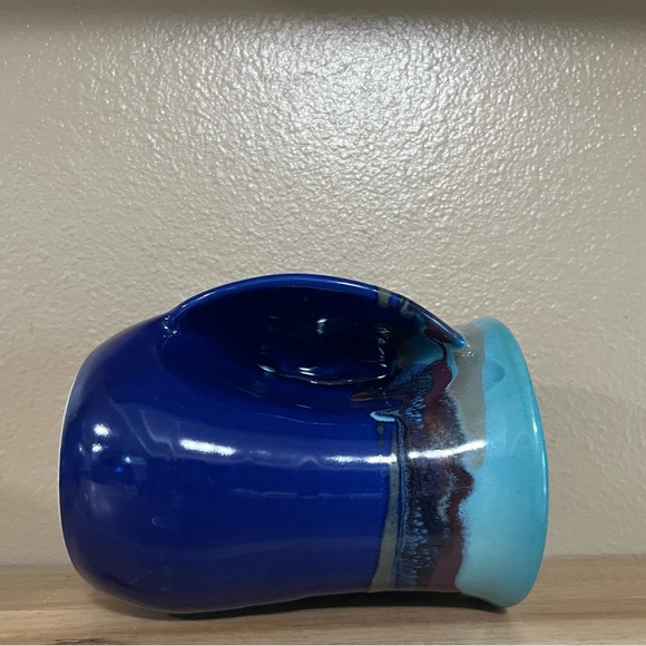 Blue and Turquoise Ceramic Mug - Picture 10 of 11